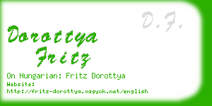 dorottya fritz business card